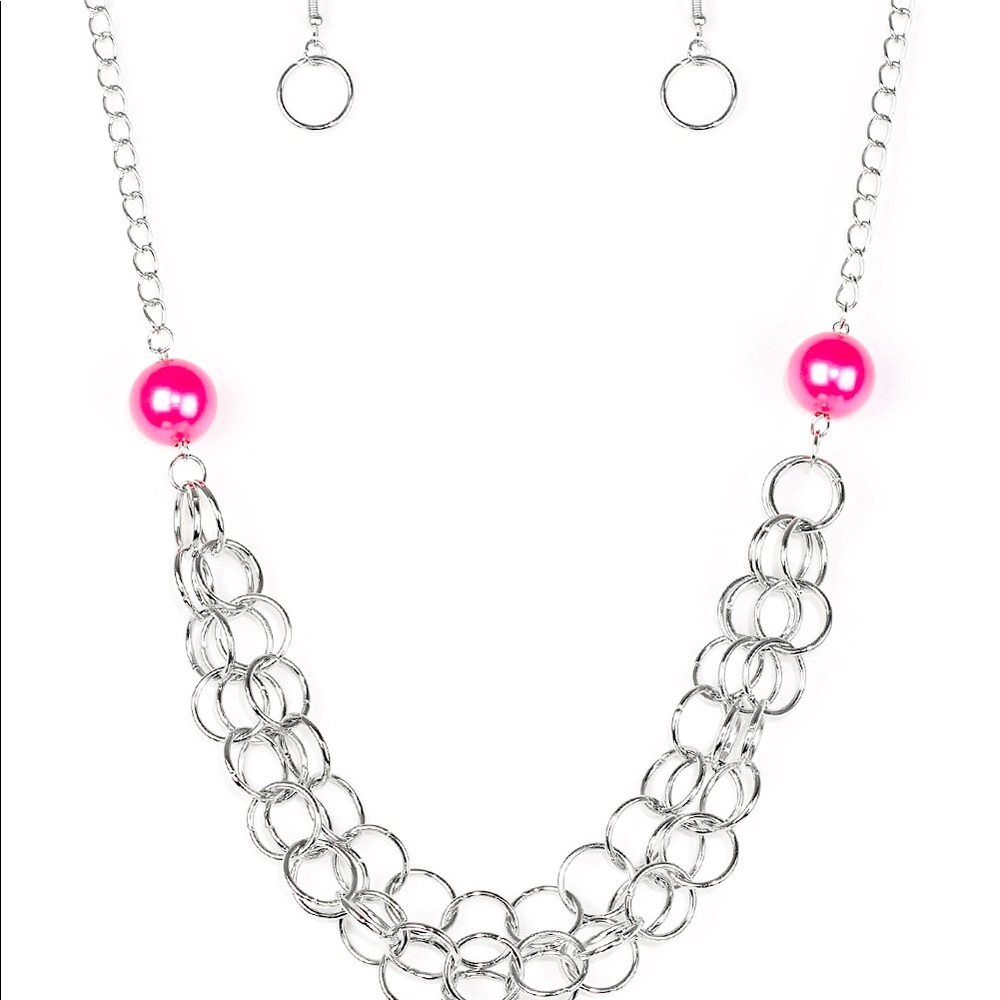Daring Diva - Pink Bead Necklace